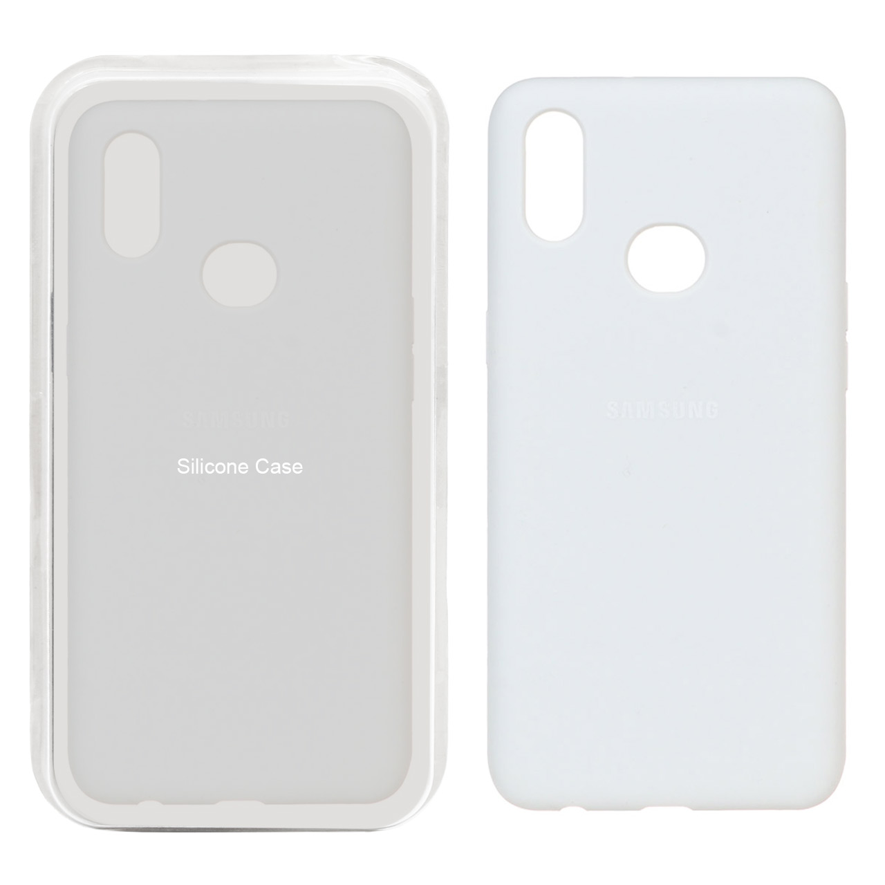 قاب سیلیکونی پاک کنی اورجینال Samsung Galaxy A10s - سفید (پک اصلی)